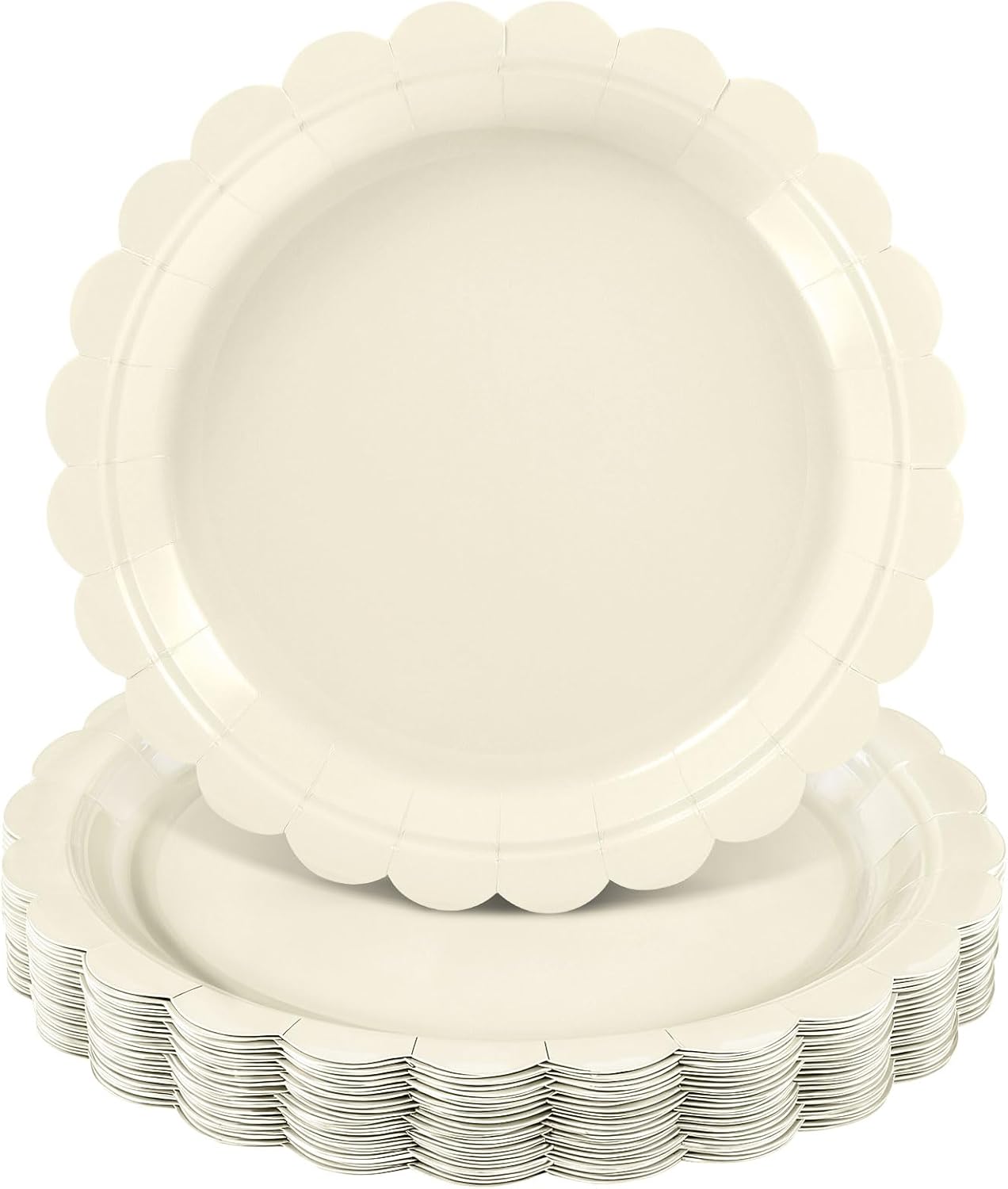 Baby Products Cream - Ivory Paper Plates 9 Inch Disposable