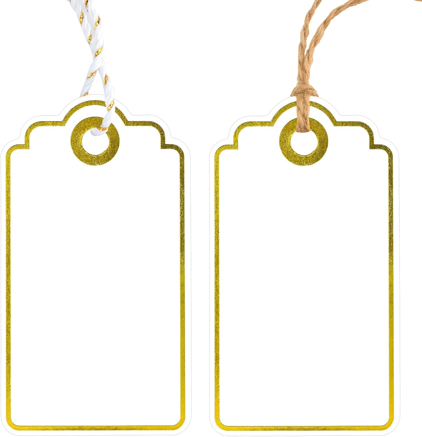 Baby Products To Gift - Gold Foil Gift Tags with String
