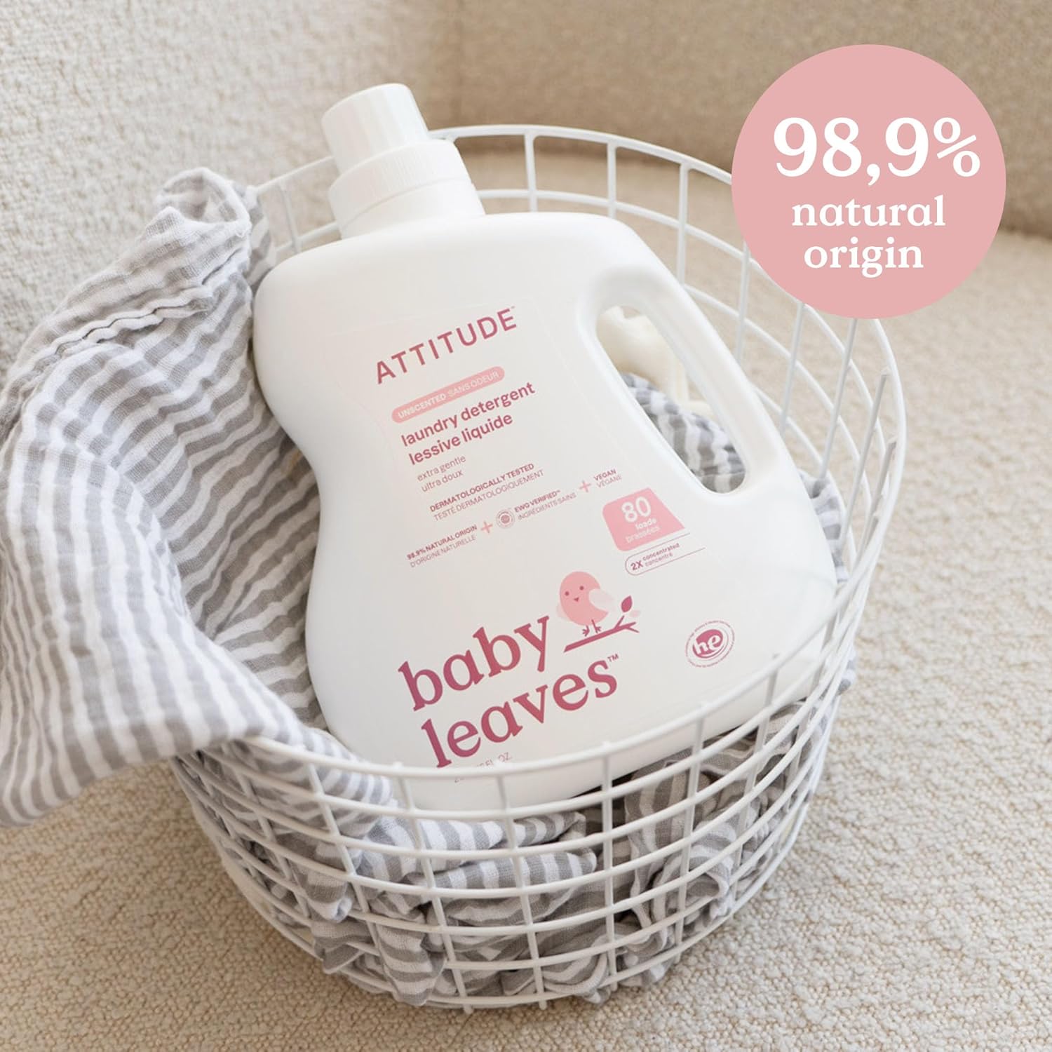 Unscented Baby Laundry Deterge - مراجعة Baby Products For Sensitive Skin وسعره