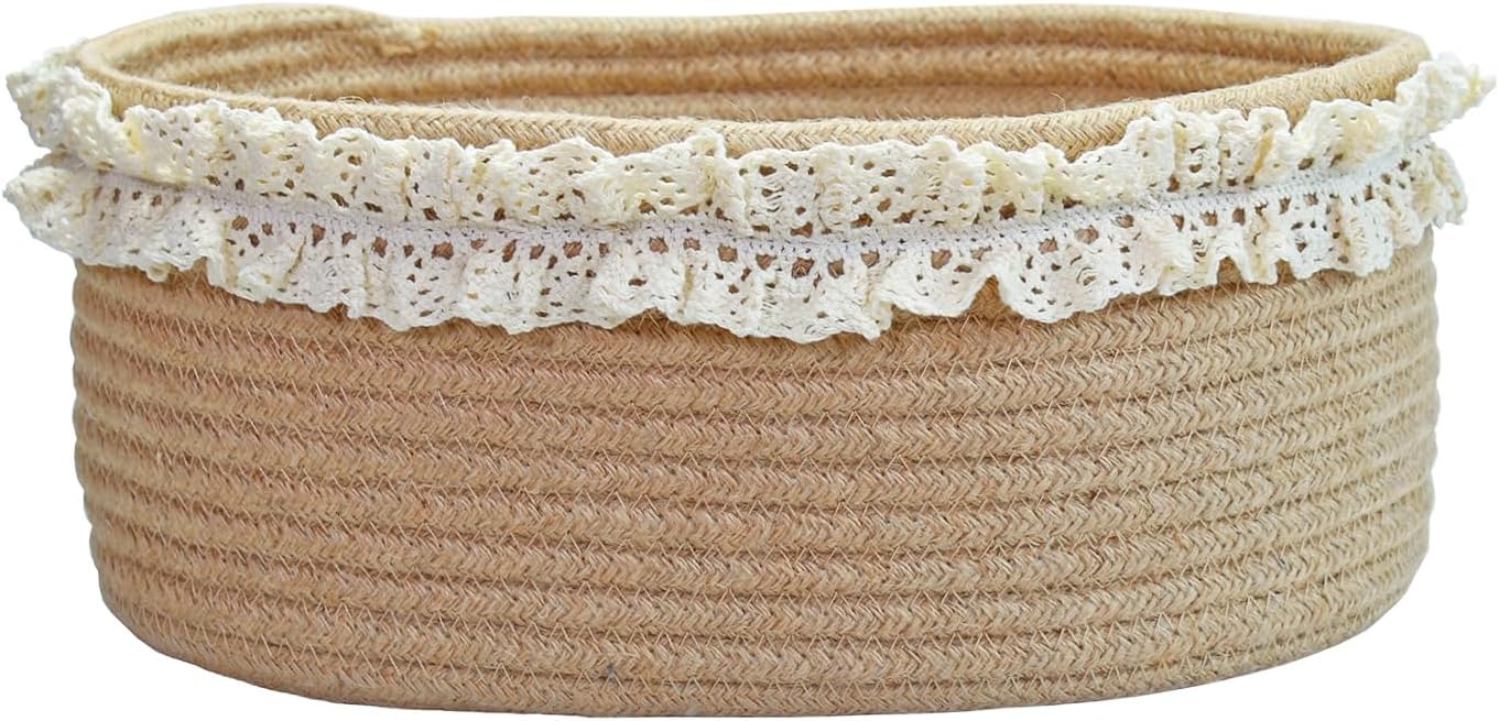 Small Brown Jute Woven Storage - مراجعة Baby Products To Gift وسعره