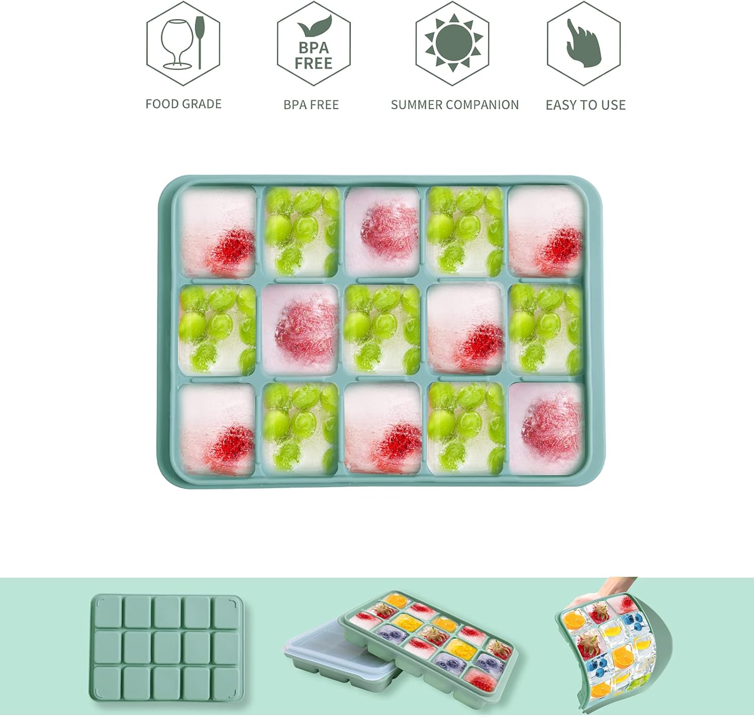 2-Pack Flexible Silicone Ice C - مراجعة Baby Products Cream وسعره
