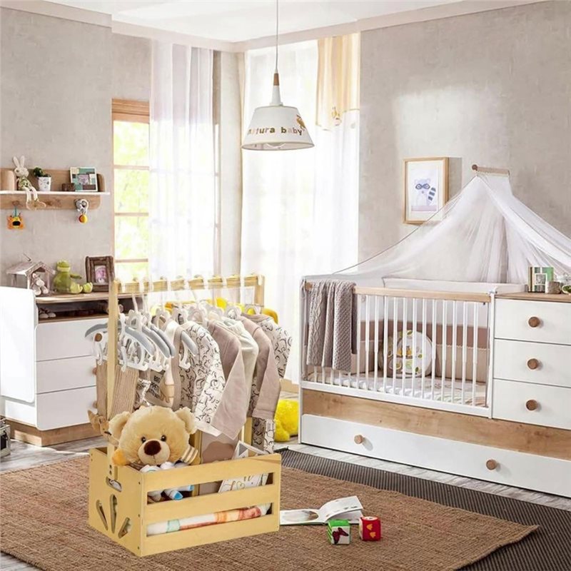 Wooden Baby Shower Gift Basket - مراجعة Baby Products Hamper وسعره