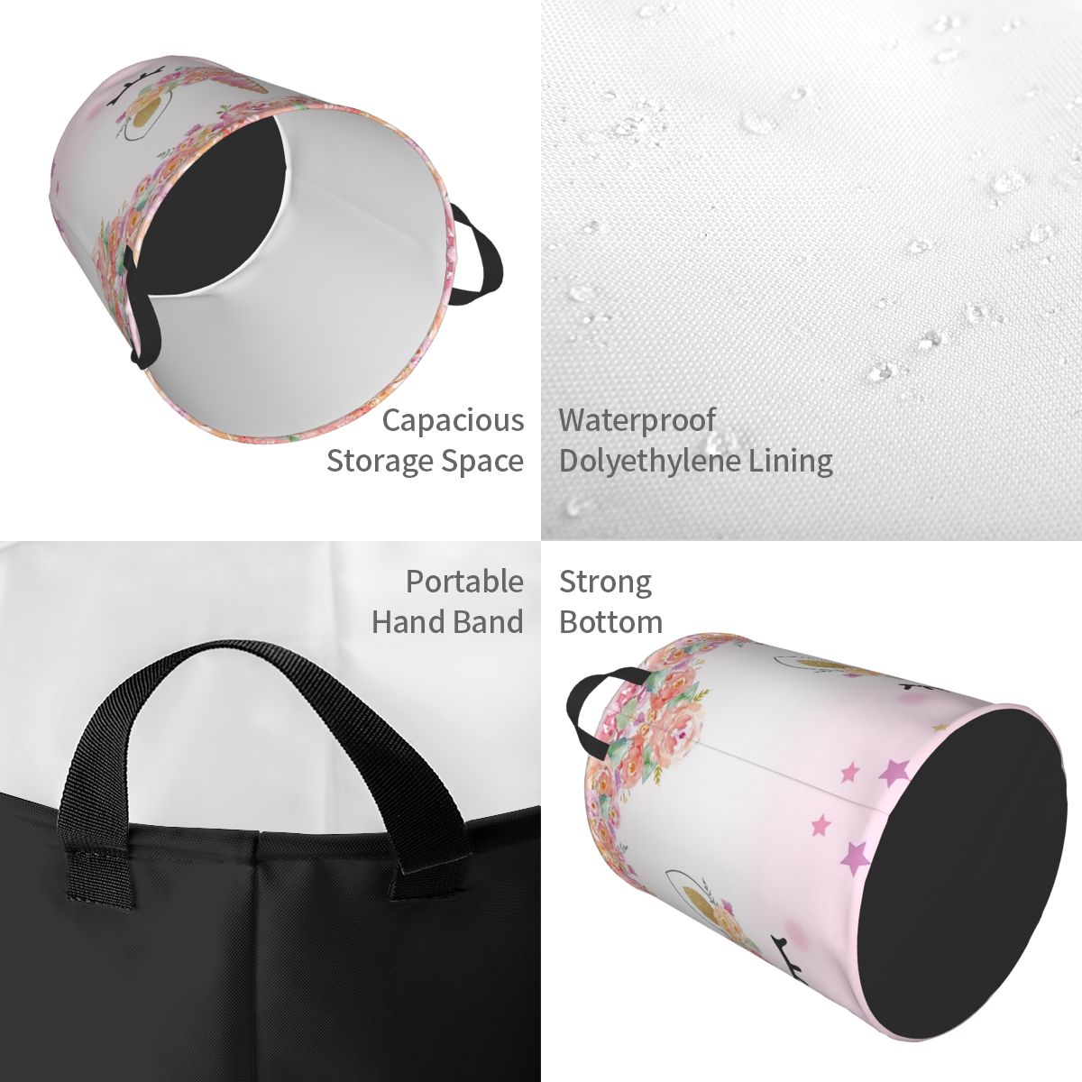 Custom Cute Unicorn Cartoon Pa - مراجعة Baby Products Hamper وسعره