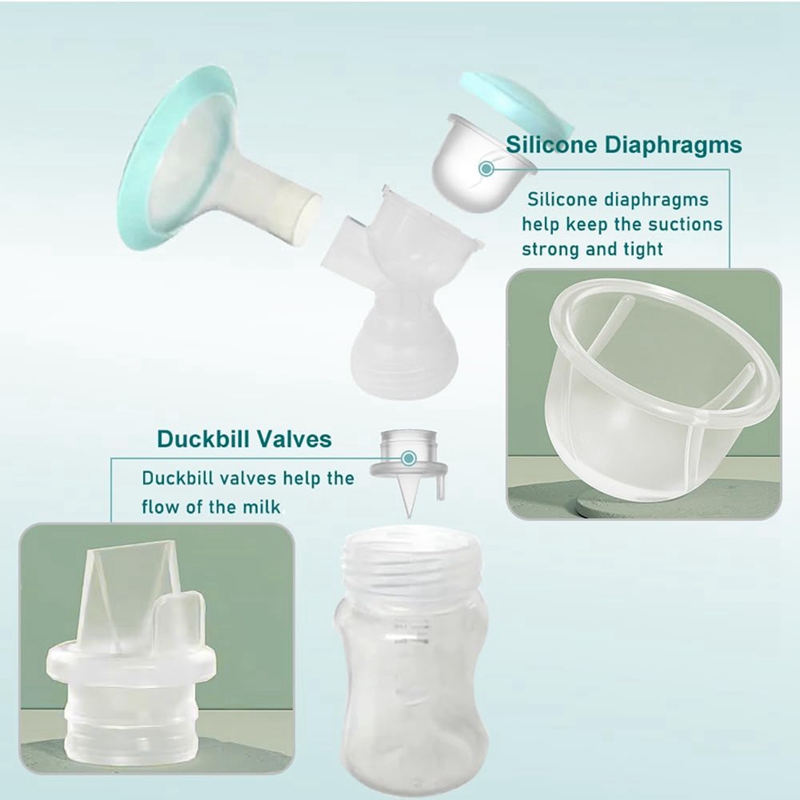 6pcs Valves and 4pcs Silicone  - مراجعة Breast Pump وسعره