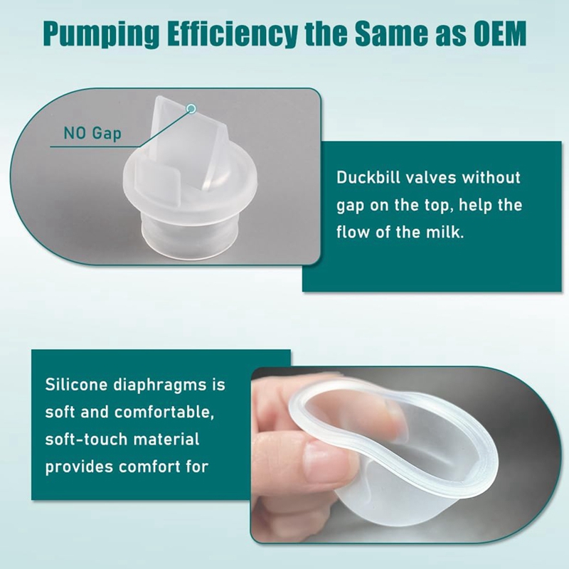 6pcs Valves and 4pcs Silicone  - مراجعة Breast Pump وسعره
