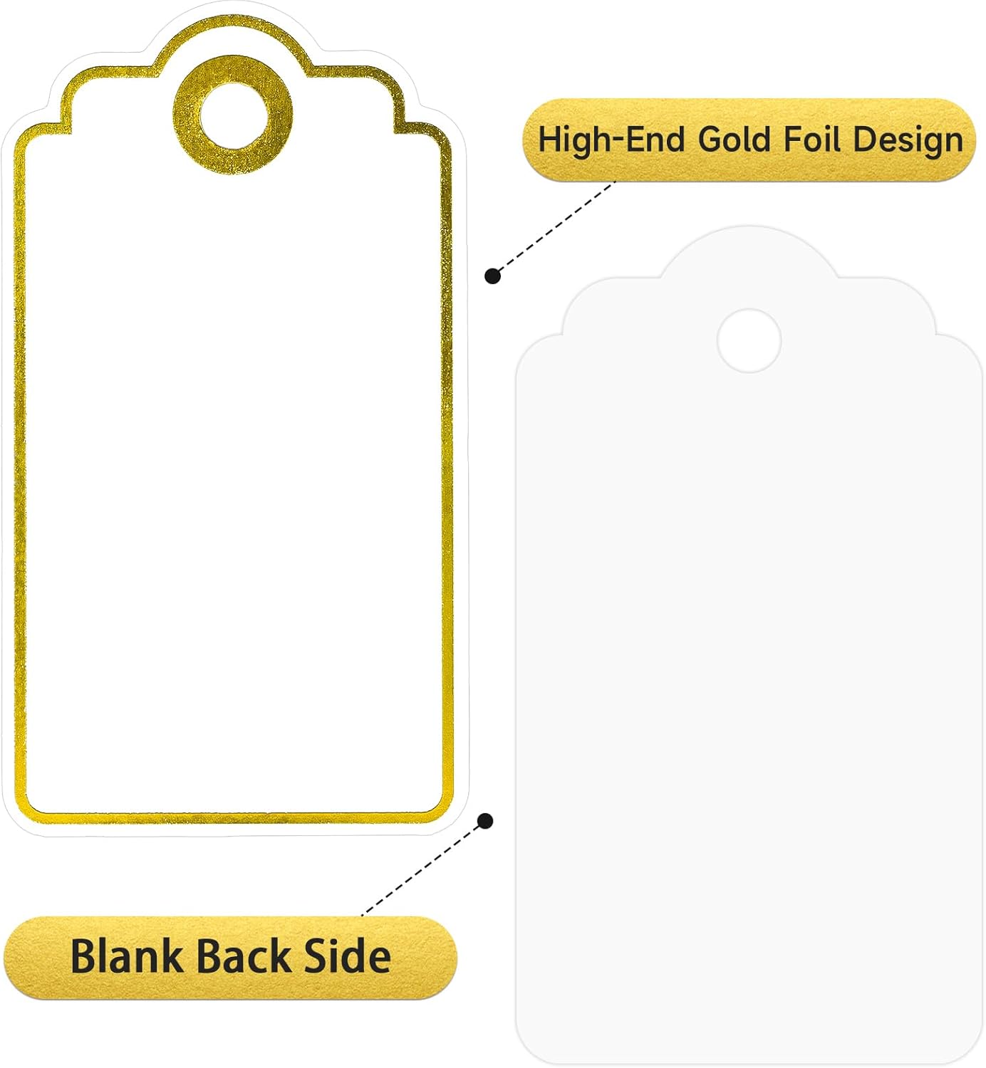 Gold Foil Gift Tags with Strin - مراجعة Baby Products To Gift وسعره