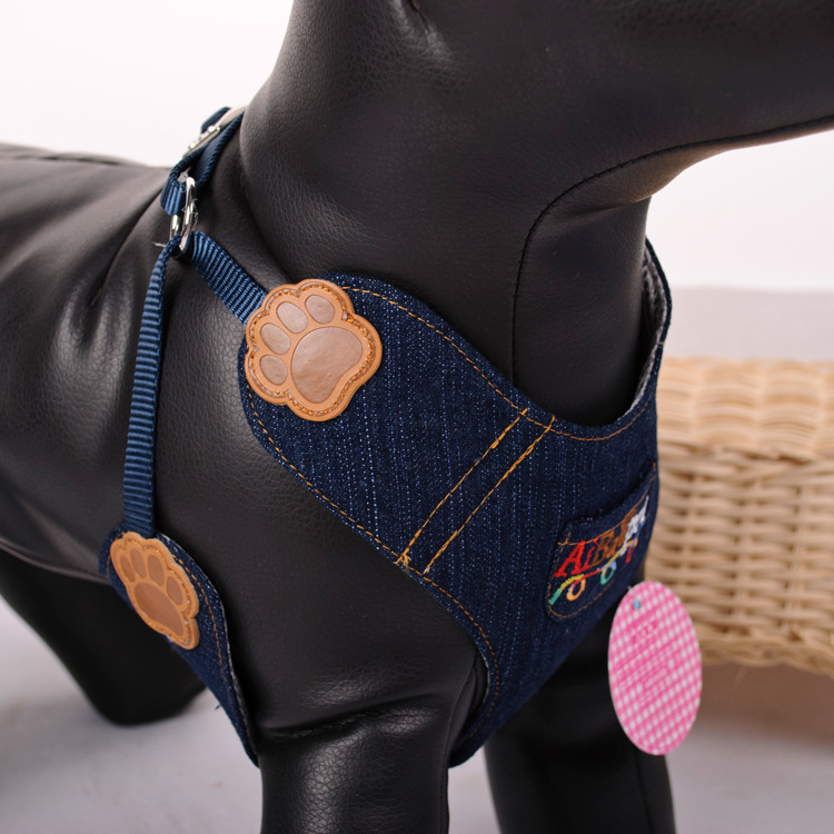 Denim Blue Paw Pet Harness Ves - مراجعة Baby Products On Sale وسعره
