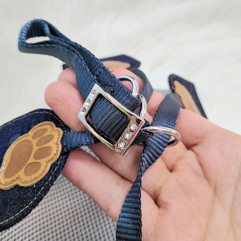 Denim Blue Paw Pet Harness Ves - مراجعة Baby Products On Sale وسعره