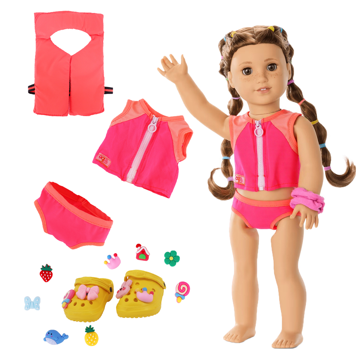 Head Flower Swimsuit Fish Scal - مراجعة Baby Products Dropshipping وسعره