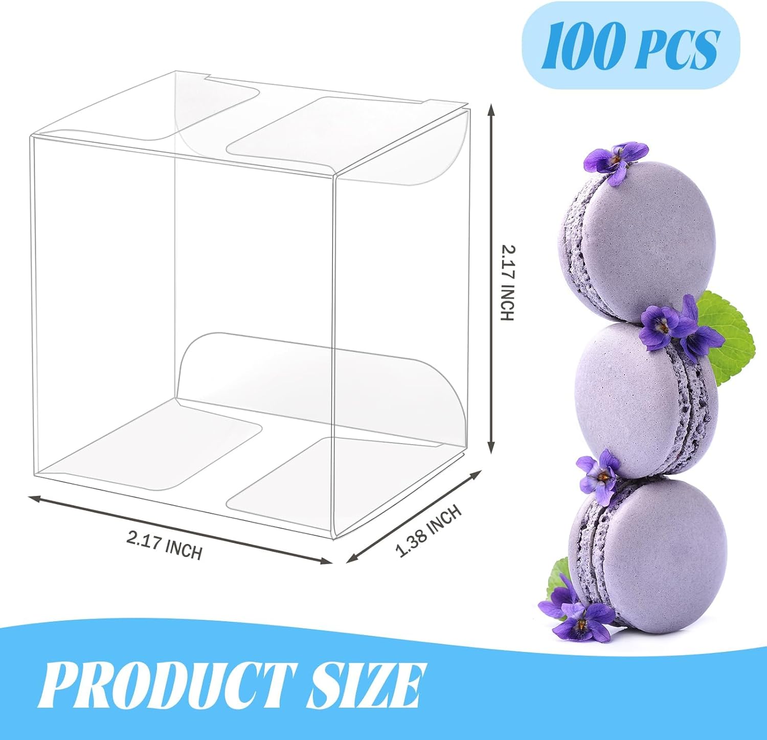 100 Pack Clear Plastic Macaron - مراجعة Baby Products To Gift وسعره