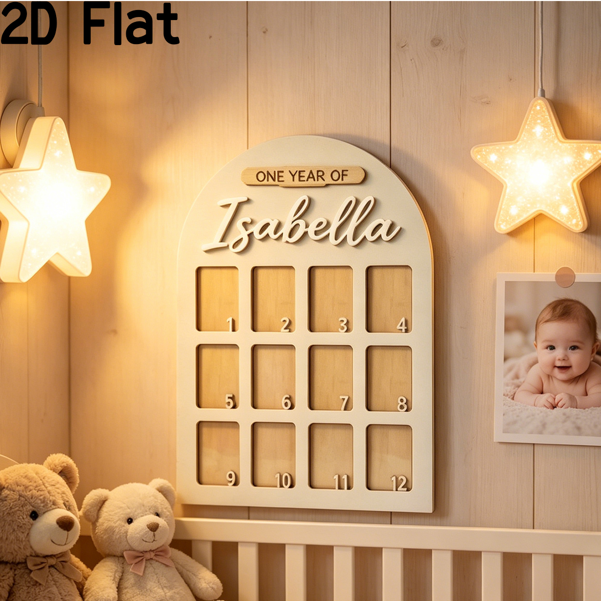 1Pc Custom Photo Record Board  - مراجعة Baby Gate Stairs وسعره