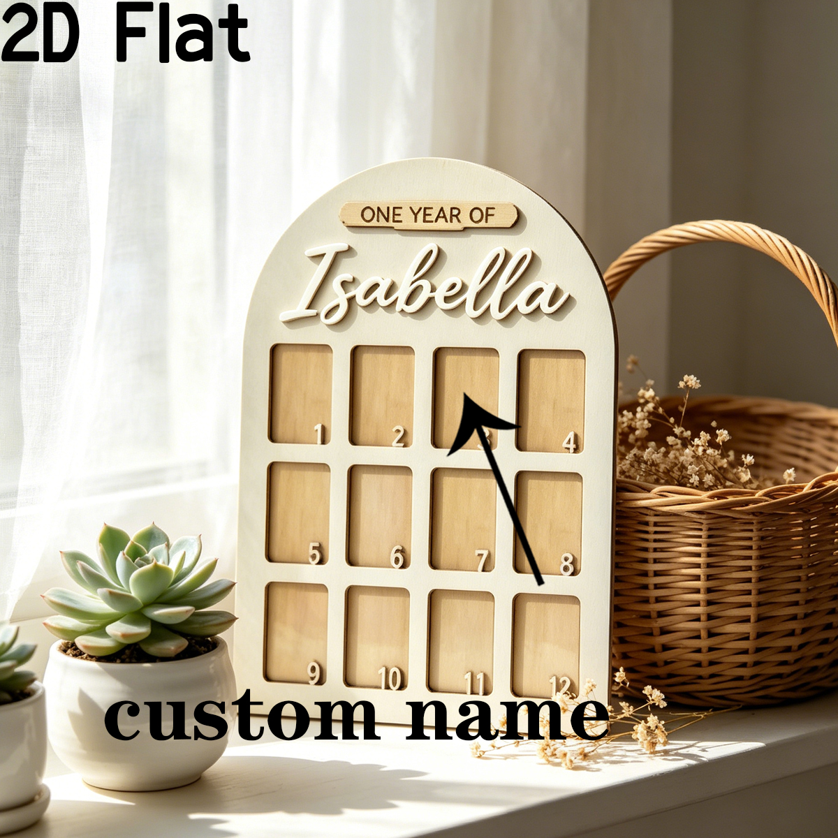 1Pc Custom Photo Record Board  - مراجعة Baby Gate Stairs وسعره