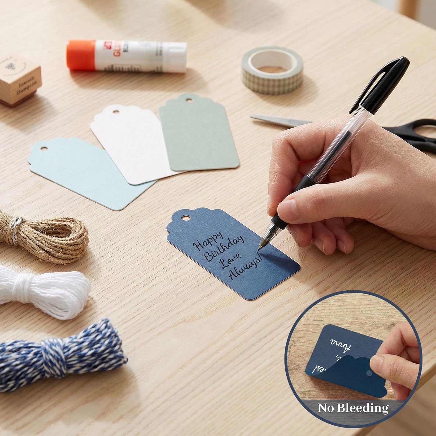 200 PCS Gift Tags with String  - مراجعة Baby Products To Gift وسعره