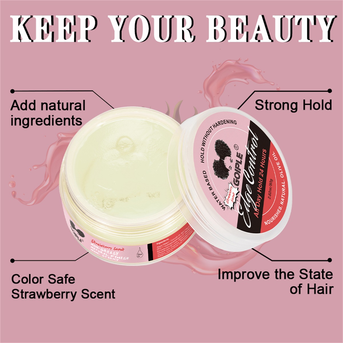 GOIPLE 80G Edge Control Wax Ha - مراجعة Baby Products Cream وسعره