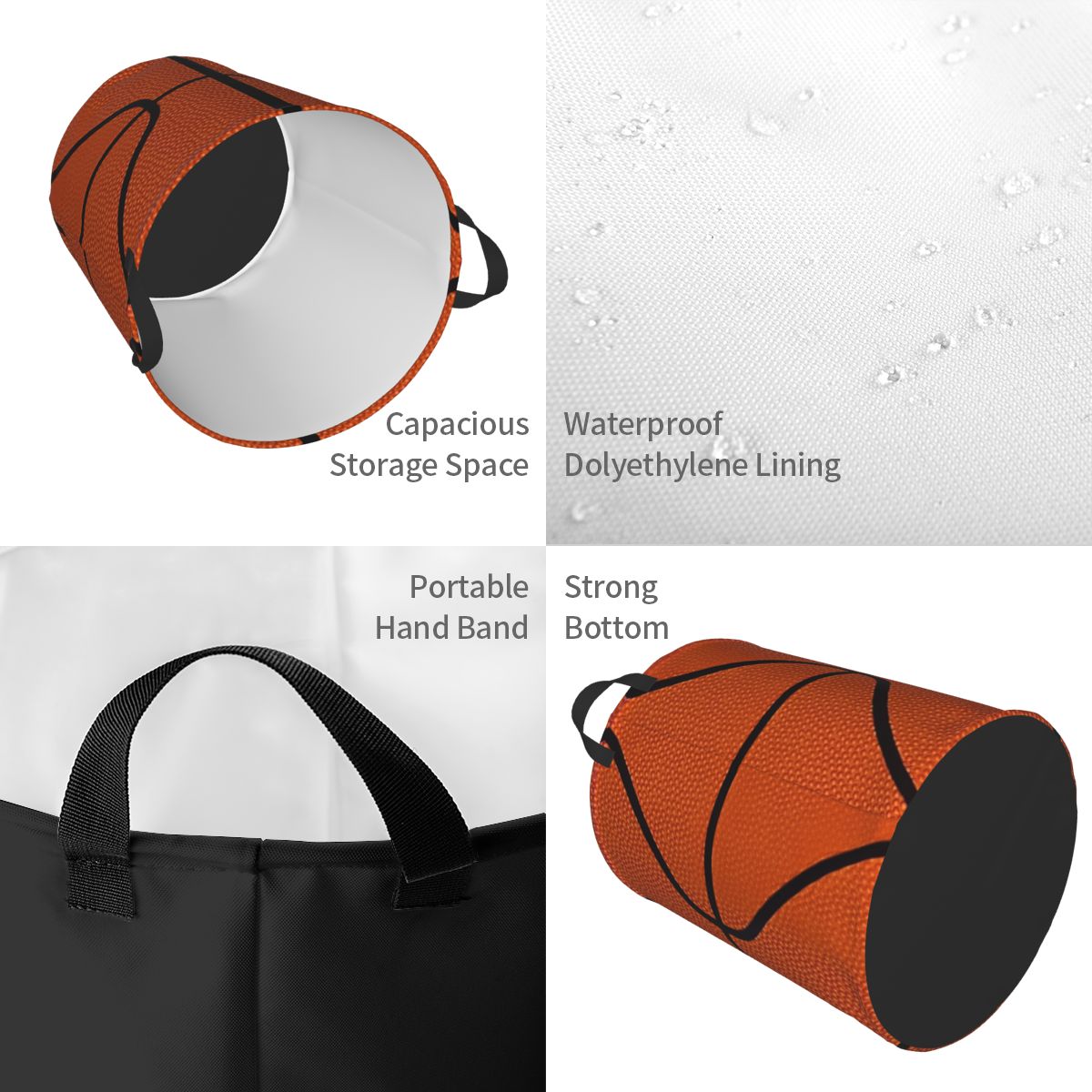 Custom Basketball Dots Round L - مراجعة Baby Products Hamper وسعره