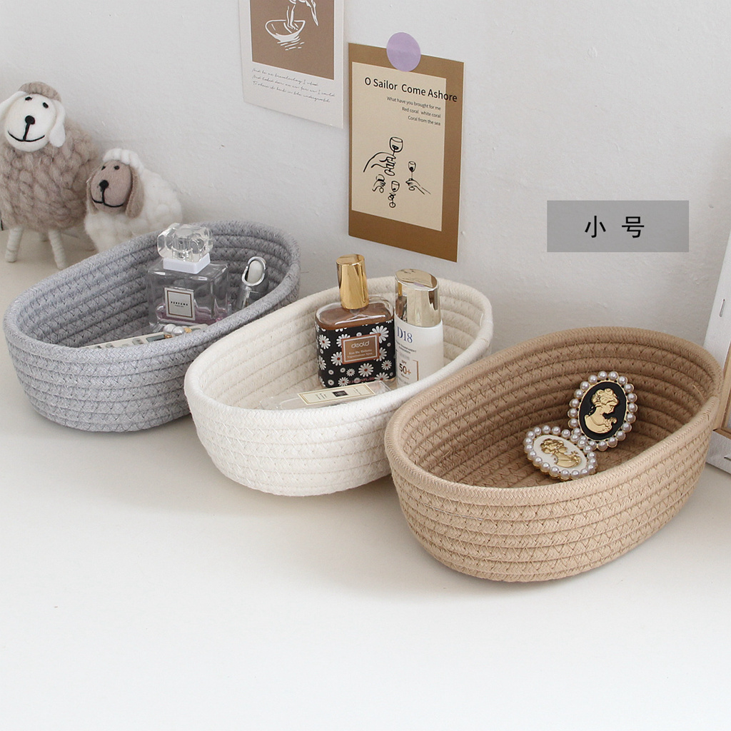 1PCS Nordic Cotton Rope Storag - مراجعة Baby Products Hamper وسعره