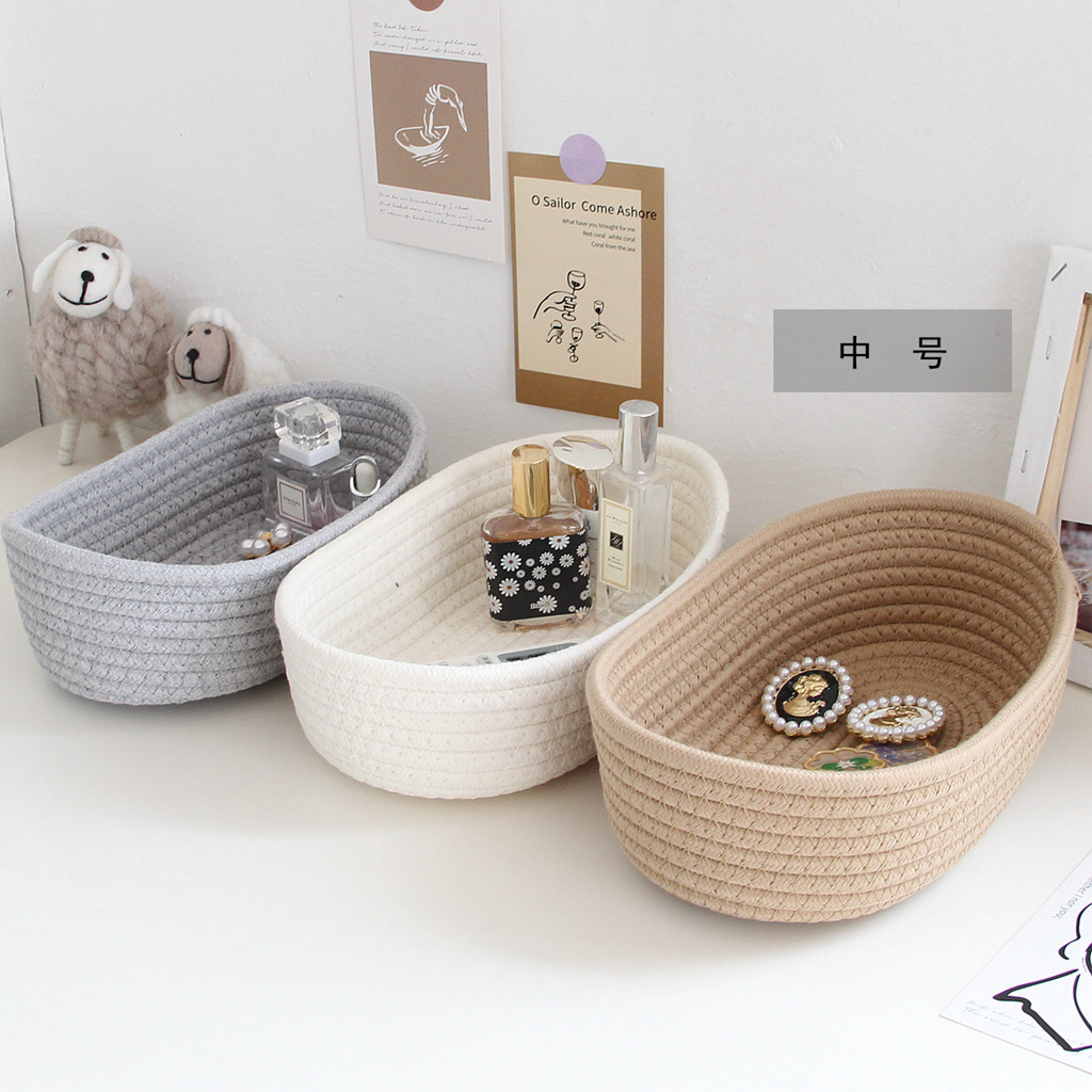 1PCS Nordic Cotton Rope Storag - مراجعة Baby Products Hamper وسعره