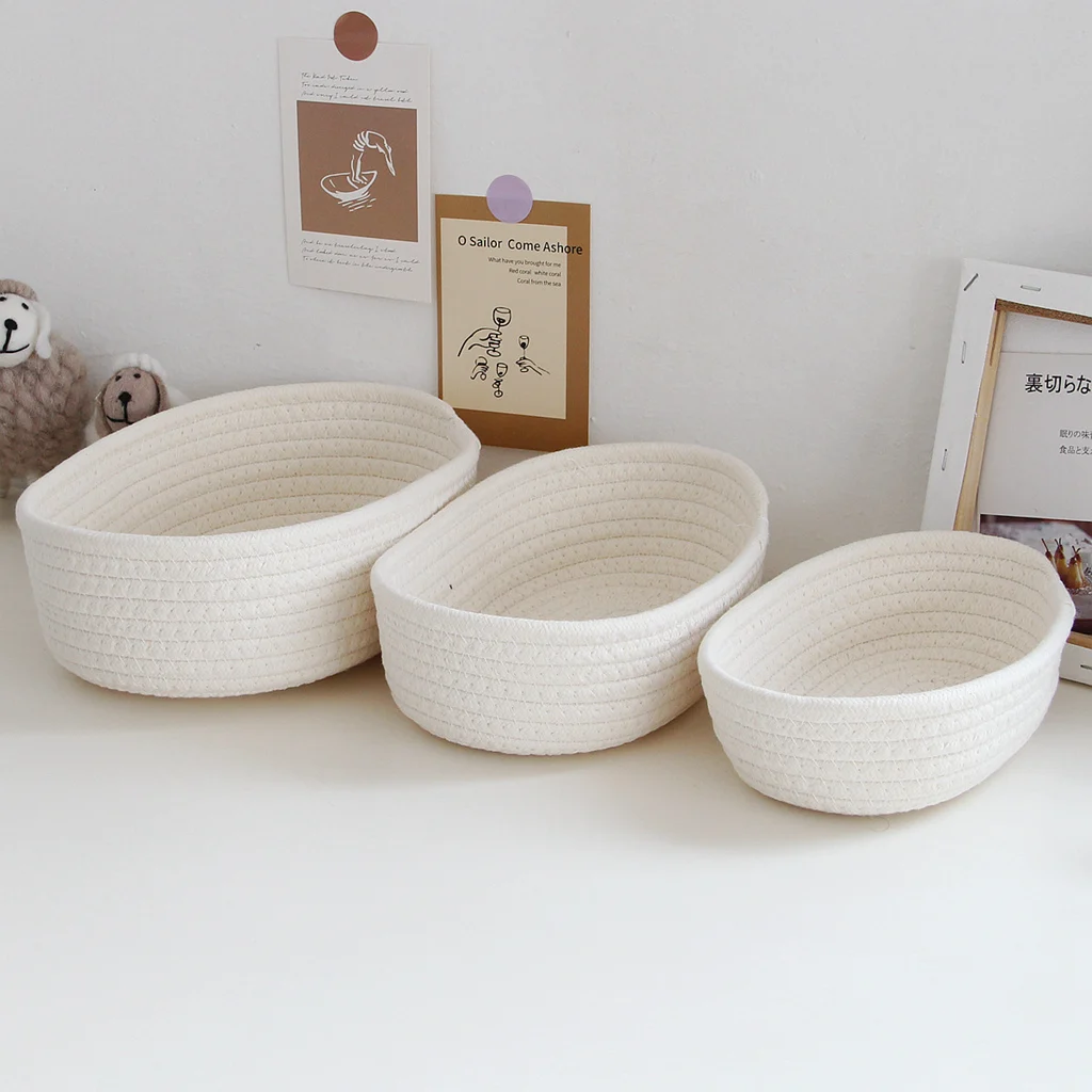 1PCS Nordic Cotton Rope Storag - مراجعة Baby Products Hamper وسعره