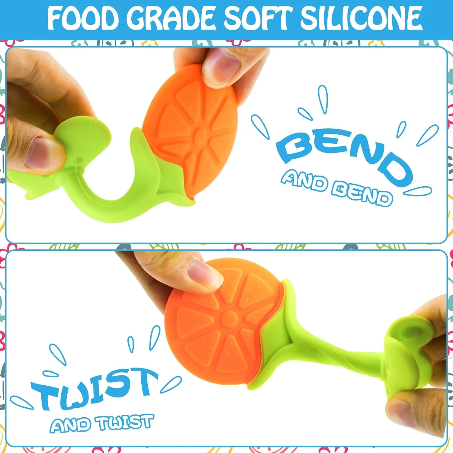 Teething Baby Toy Silicone Tee - مراجعة Baby Products Sale وسعره
